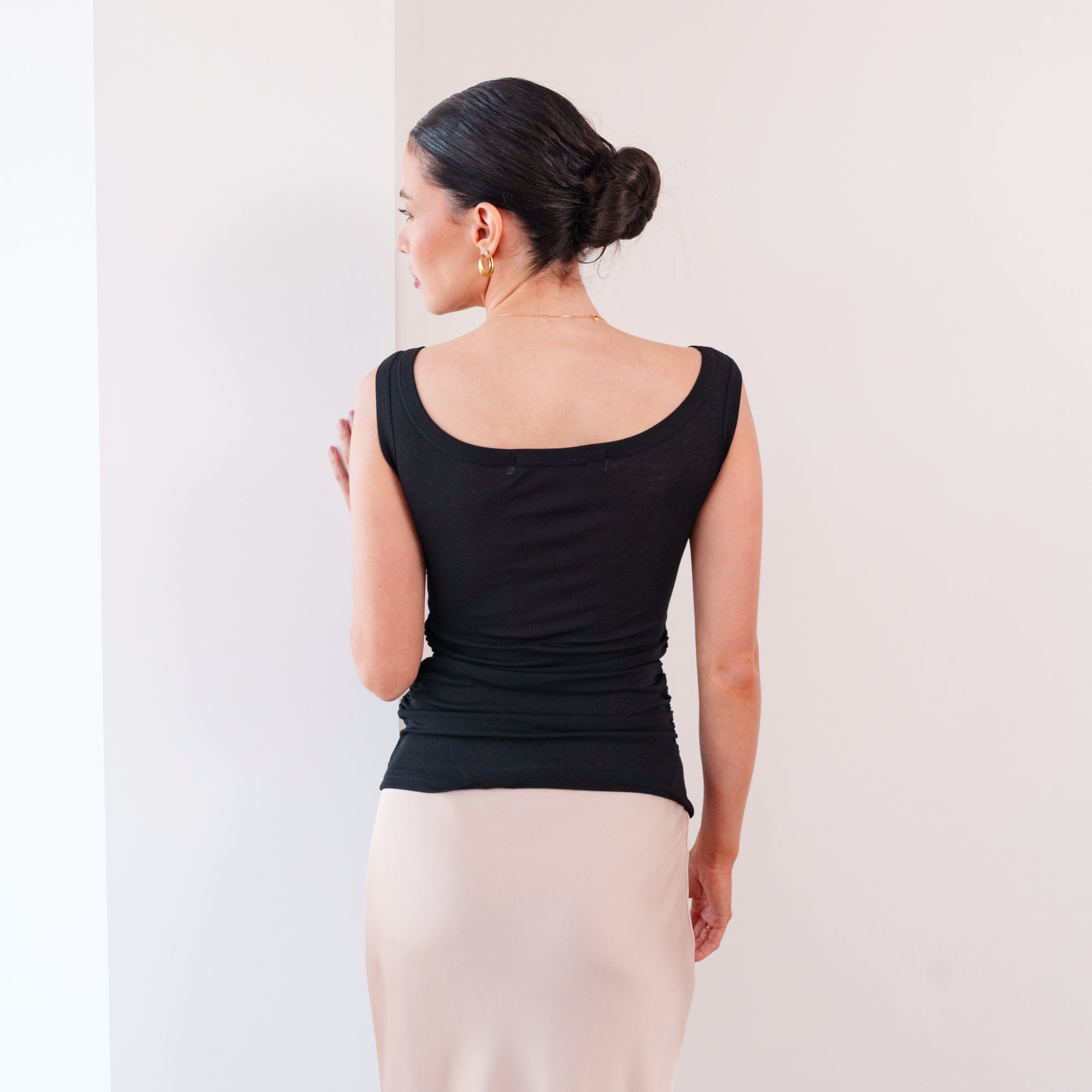 THE ÉRIELLE DRAPED KNOT TOP