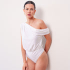 THE AÉLIA DRAPED ASYMMETRIC BODYSUIT
