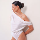 THE AÉLIA DRAPED ASYMMETRIC BODYSUIT