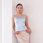 THE LUMIÈRA SATIN TIE-BACK CAMISOLE