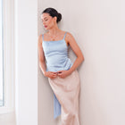 THE LUMIÈRA SATIN TIE-BACK CAMISOLE