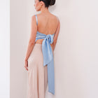 THE LUMIÈRA SATIN TIE-BACK CAMISOLE