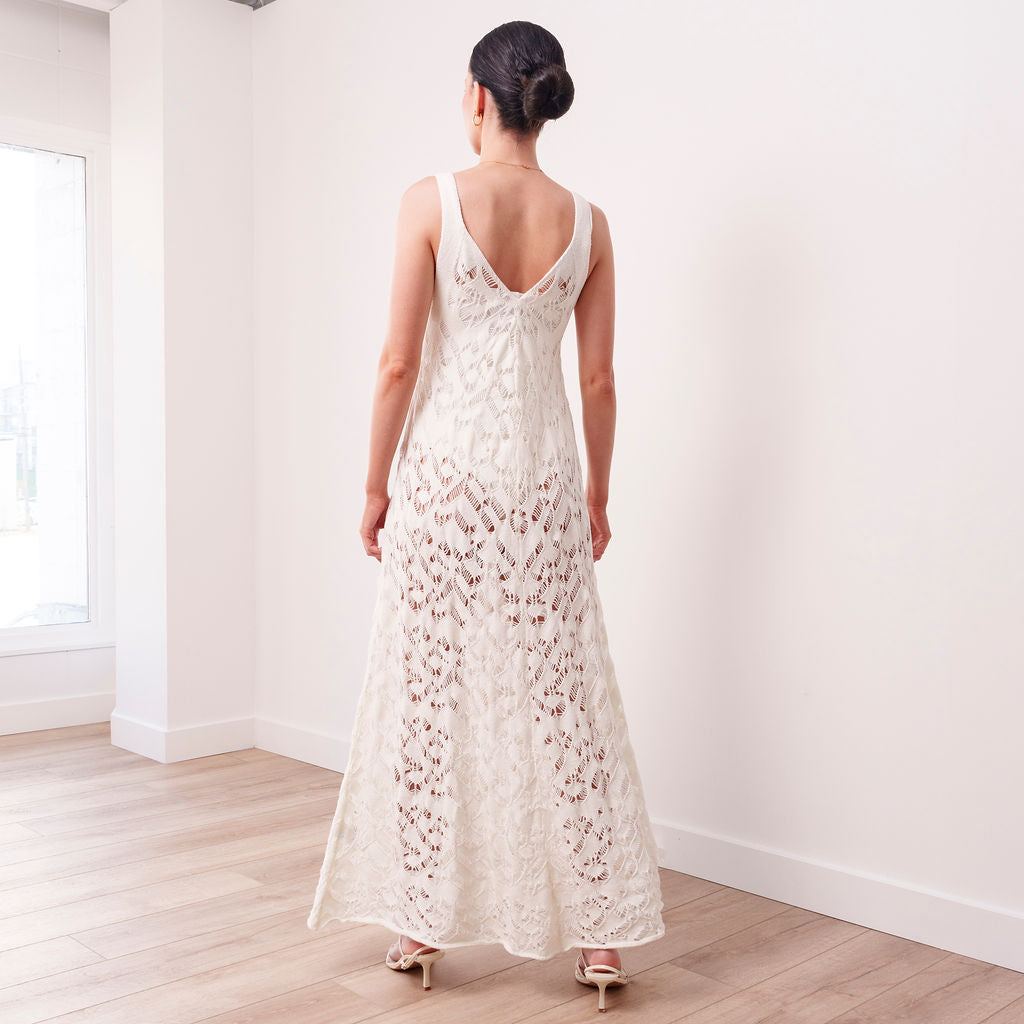 THE ARLA LACE MAXI DRESS & BODYSUIT SET -