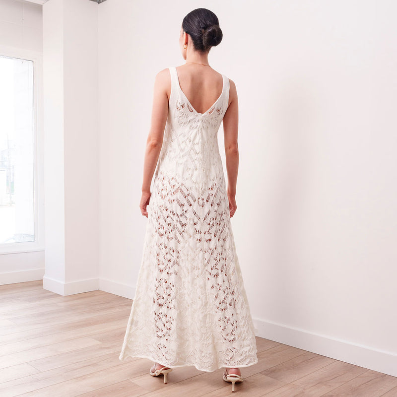 THE ARLA LACE MAXI DRESS & BODYSUIT SET -
