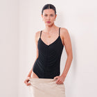 THE LUMINA RUCHED MESH BODYSUIT