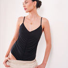 THE LUMINA RUCHED MESH BODYSUIT