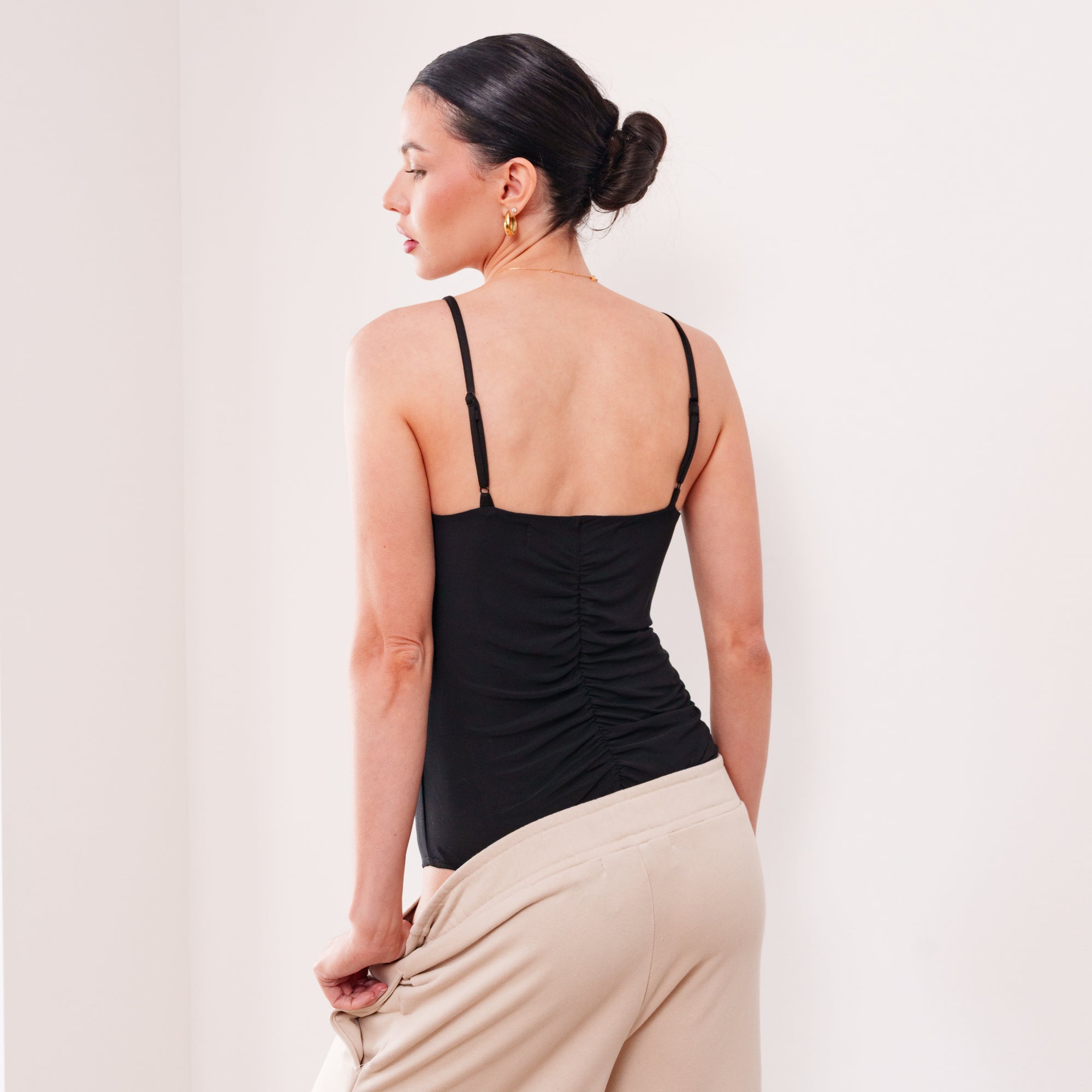 THE LUMINA RUCHED MESH BODYSUIT