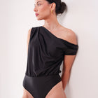 THE AÉLIA DRAPED ASYMMETRIC BODYSUIT