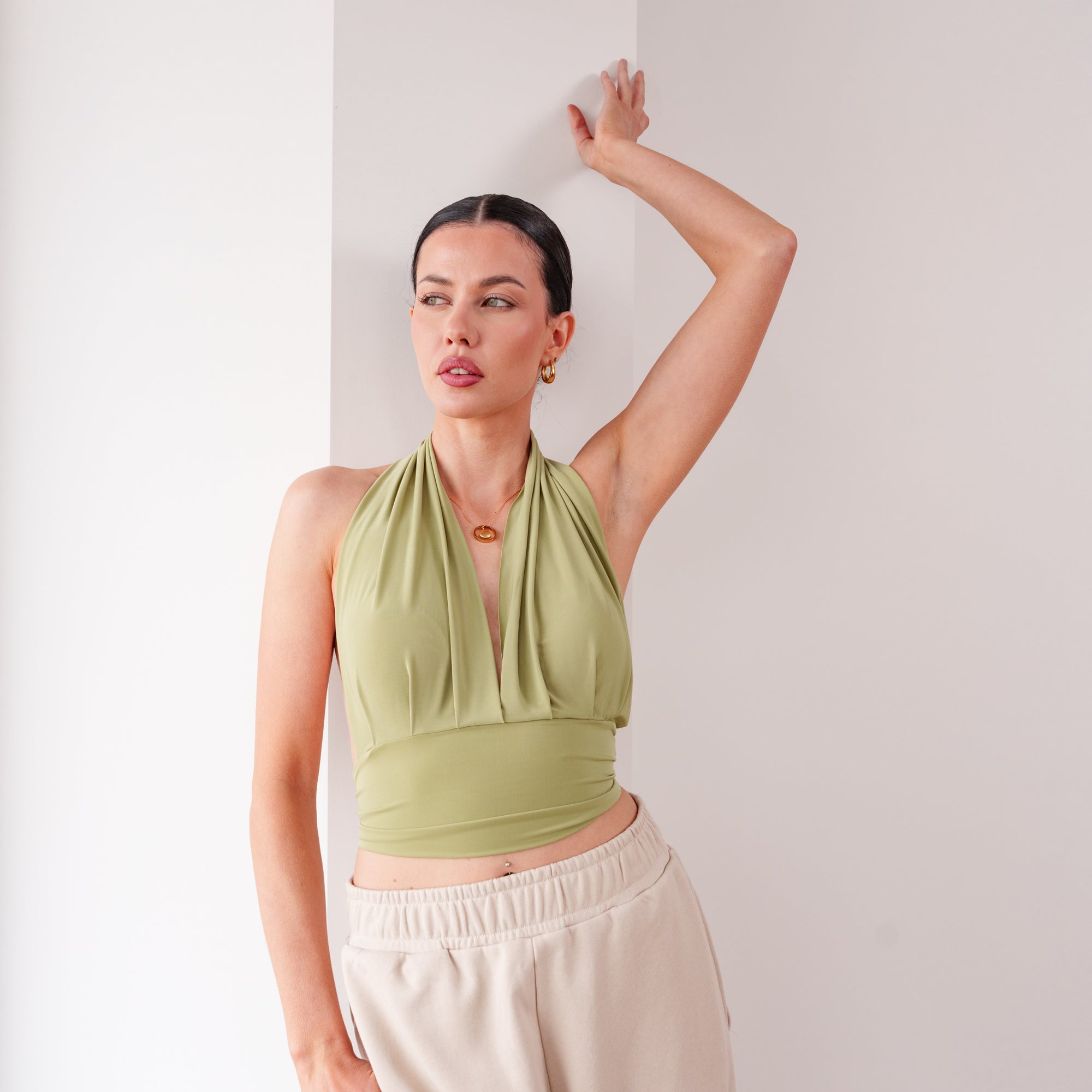 THE LILOU HALTER TOP