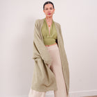 THE ÉTOILE DRAPED LONG CARDIGAN