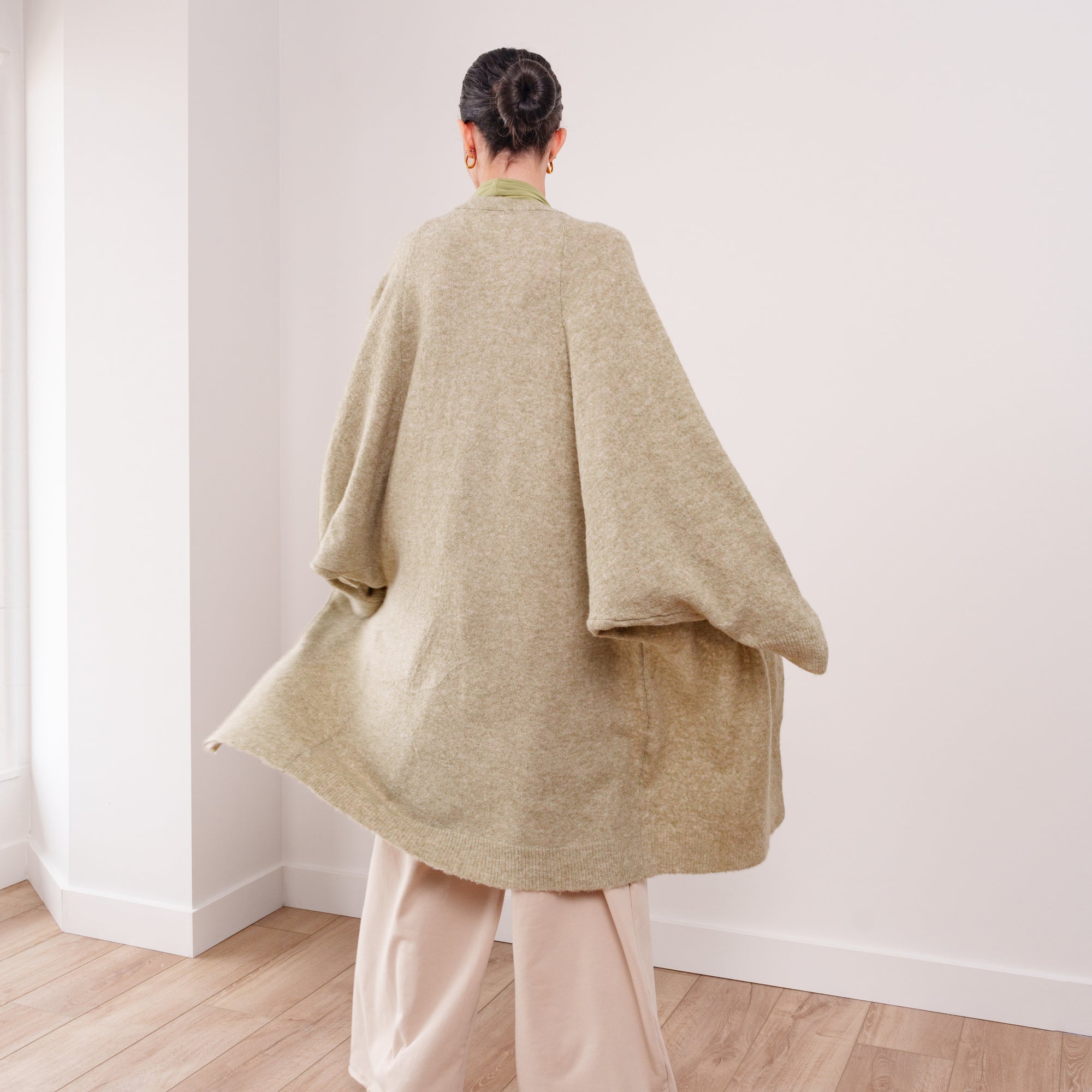 THE ÉTOILE DRAPED LONG CARDIGAN
