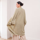 THE ÉTOILE DRAPED LONG CARDIGAN