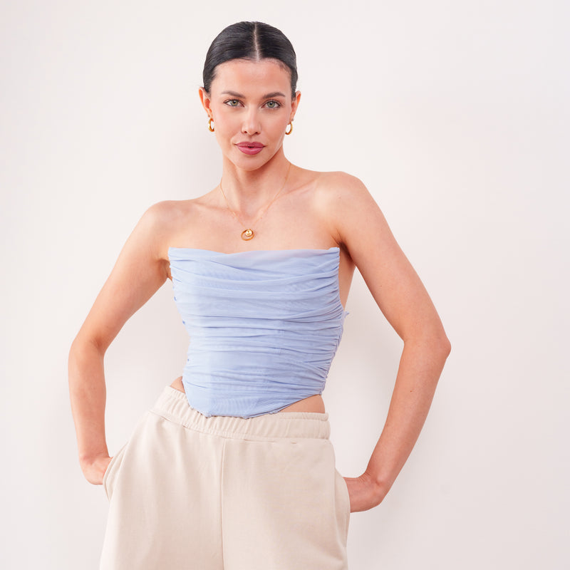 THE ISOLDE MESH CORSET TOP