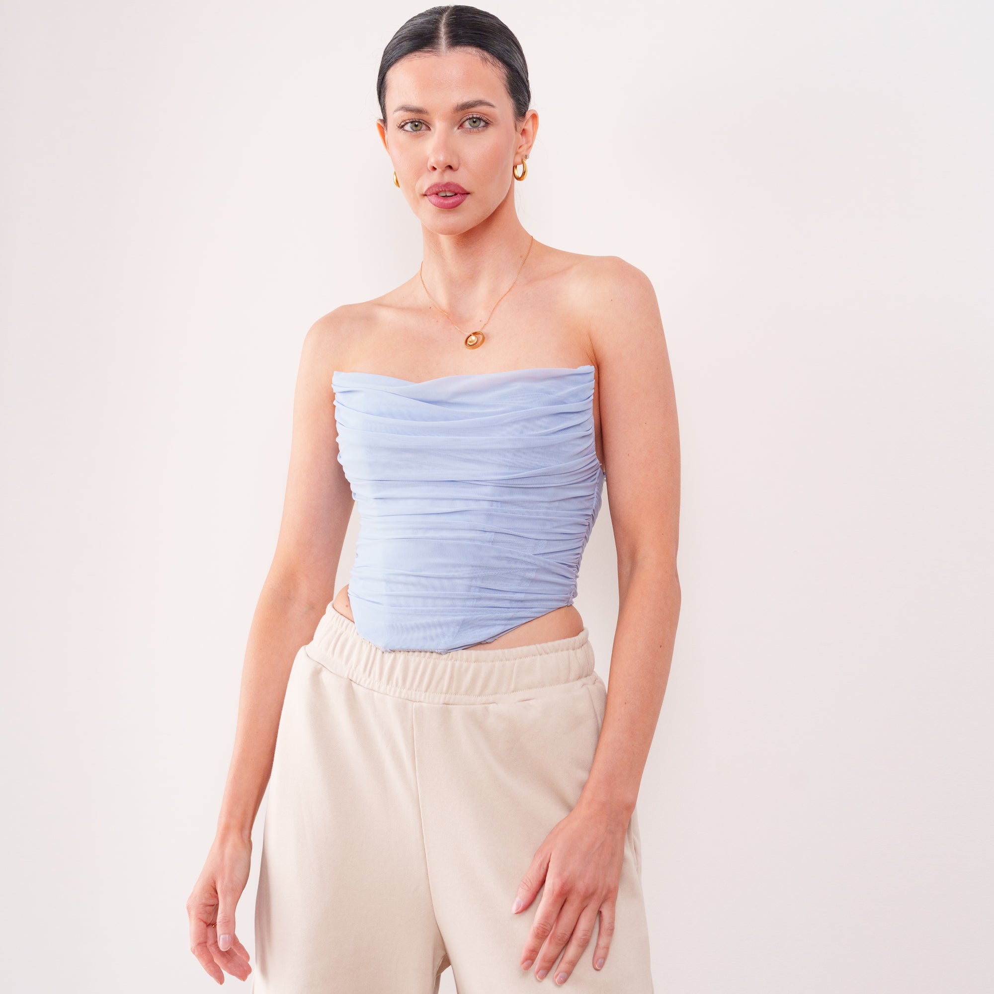 THE ISOLDE MESH CORSET TOP