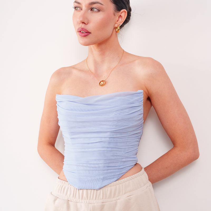 THE ISOLDE MESH CORSET TOP