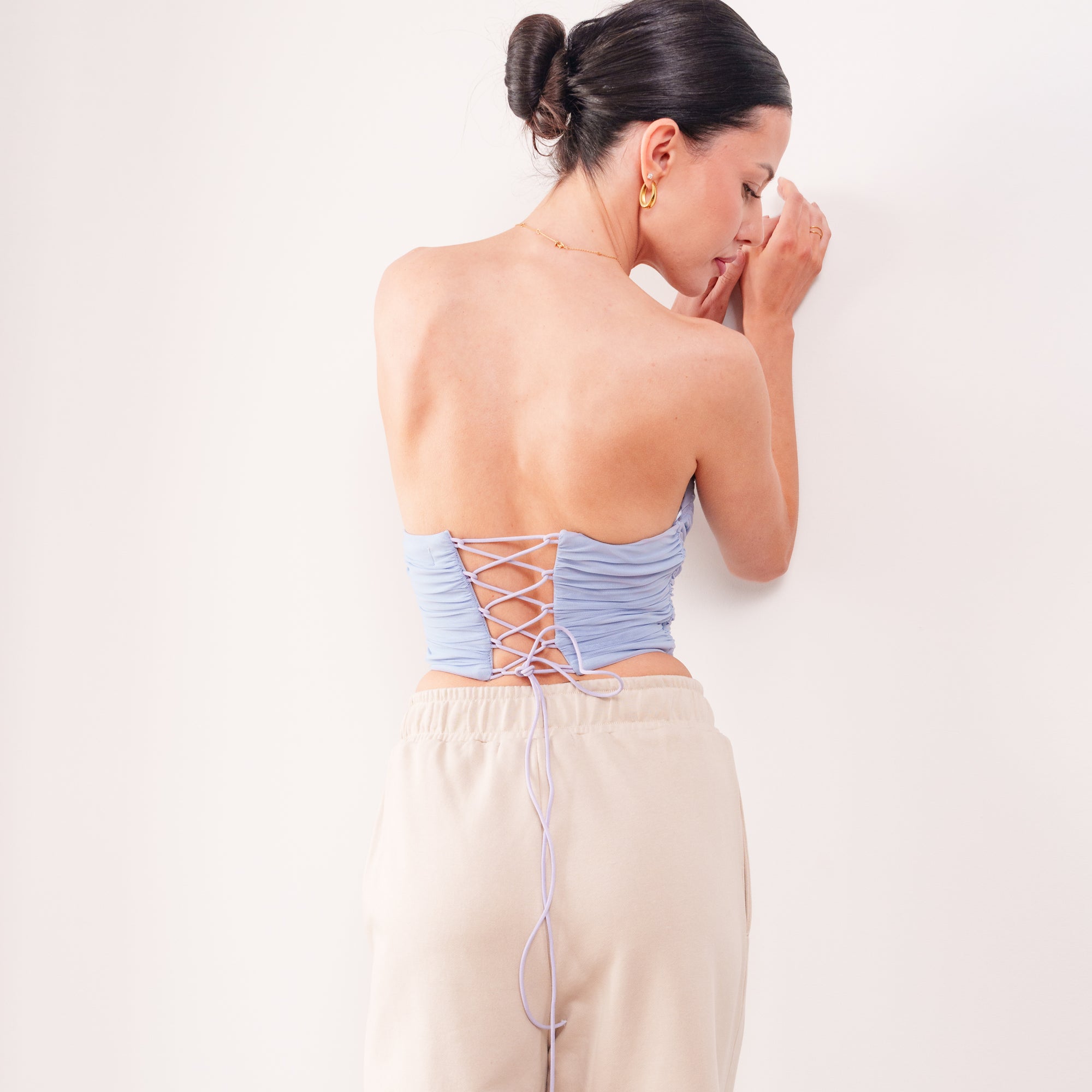 THE ISOLDE MESH CORSET TOP