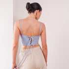THE AZURÉ LACE LACE-UP BUSTIER