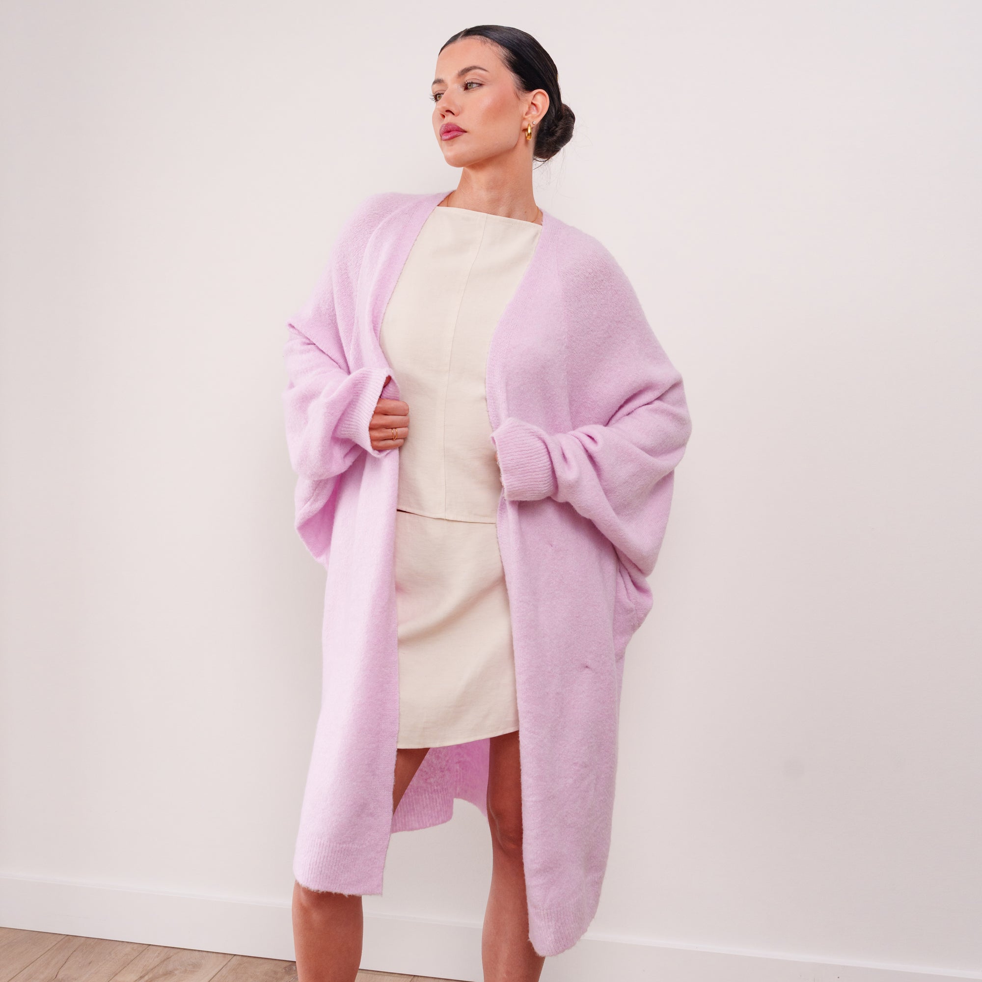 THE ÉTOILE DRAPED LONG CARDIGAN