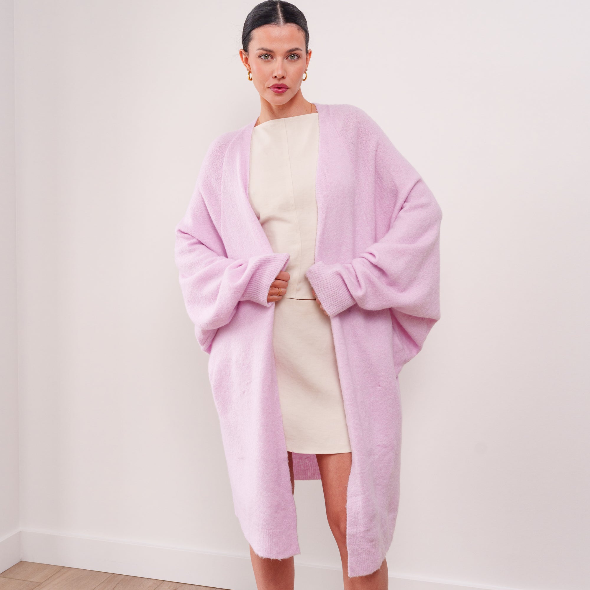 THE ÉTOILE DRAPED LONG CARDIGAN