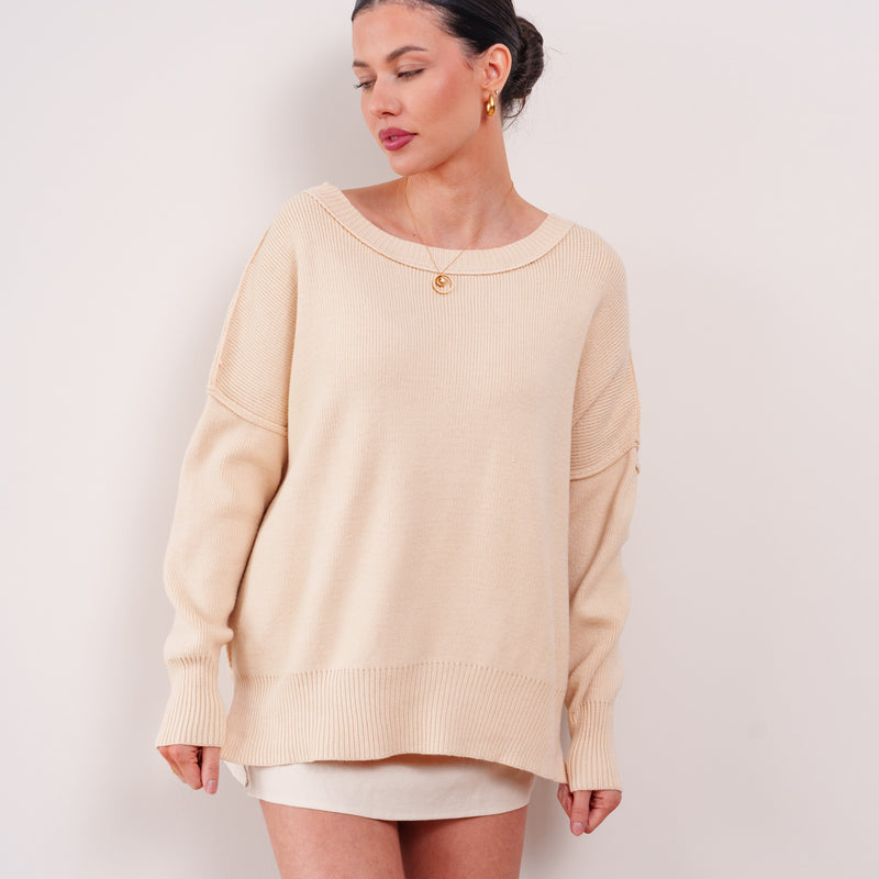 THE ARDÈNE BOYFRIEND KNIT SWEATER