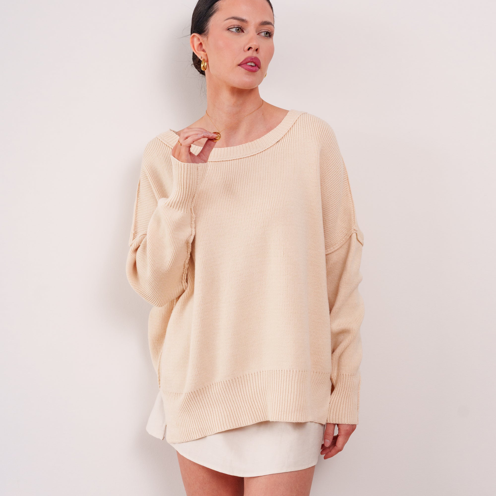 THE ARDÈNE BOYFRIEND KNIT SWEATER