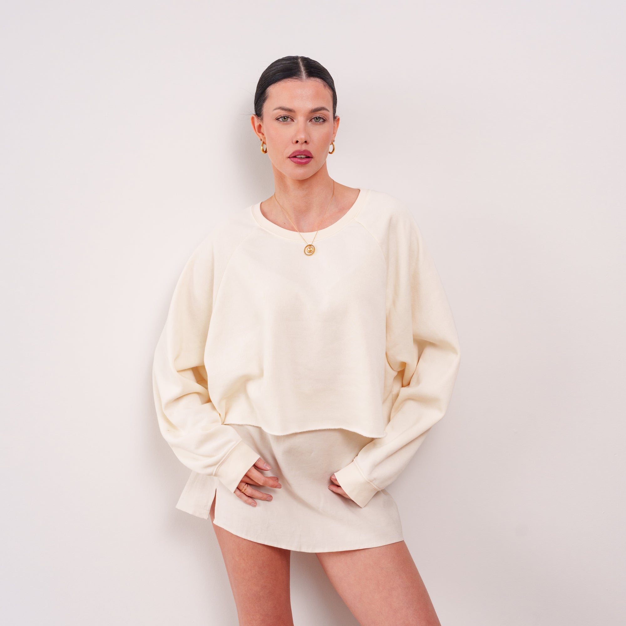 THE ÉVORA FRENCH TERRY SWEATER