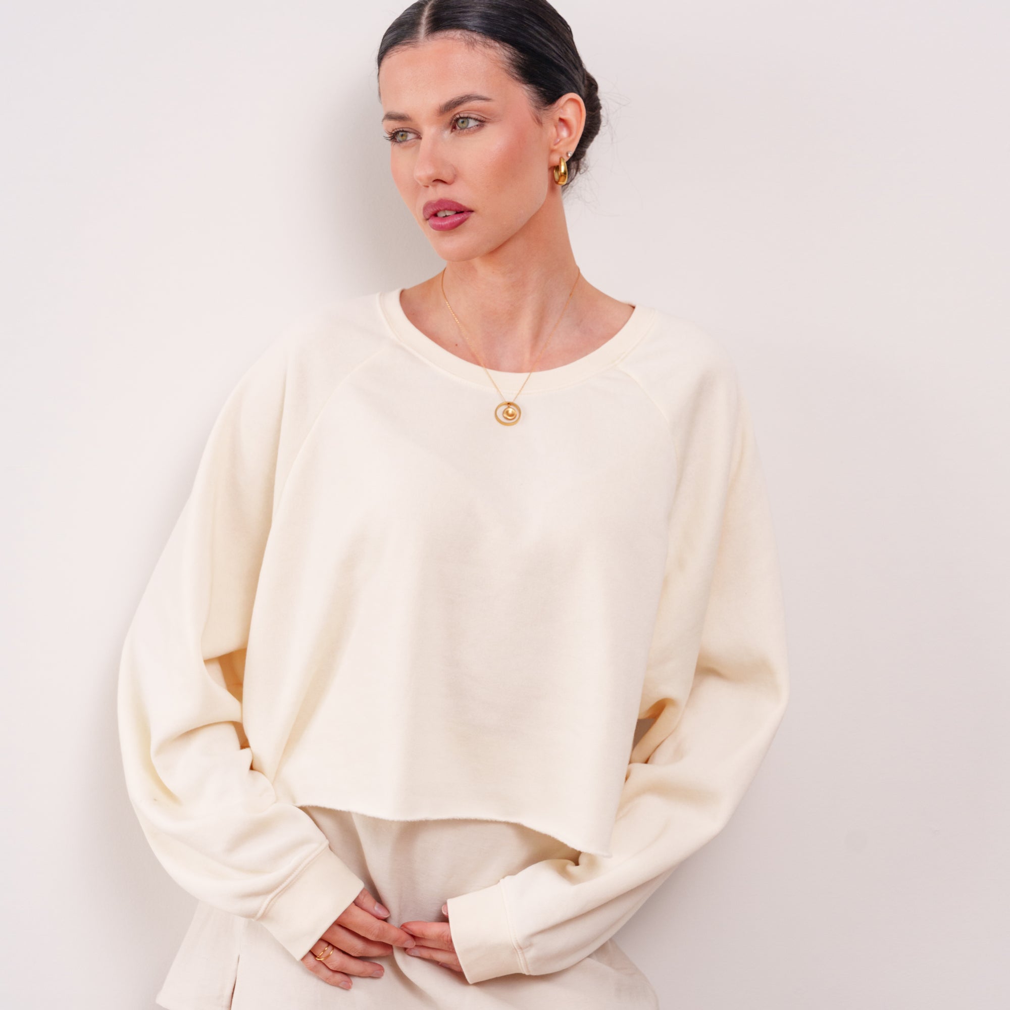 THE ÉVORA FRENCH TERRY SWEATER
