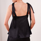 THE ÉVIELLE TEXTURED SATIN TWO-PIECE SET