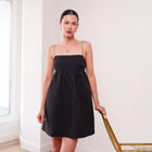 THE NOIRÉA STRUCTURED PRINCESS MINI DRESS