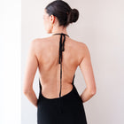 THE ÉLIONA HALTER KNIT MAXI DRESS