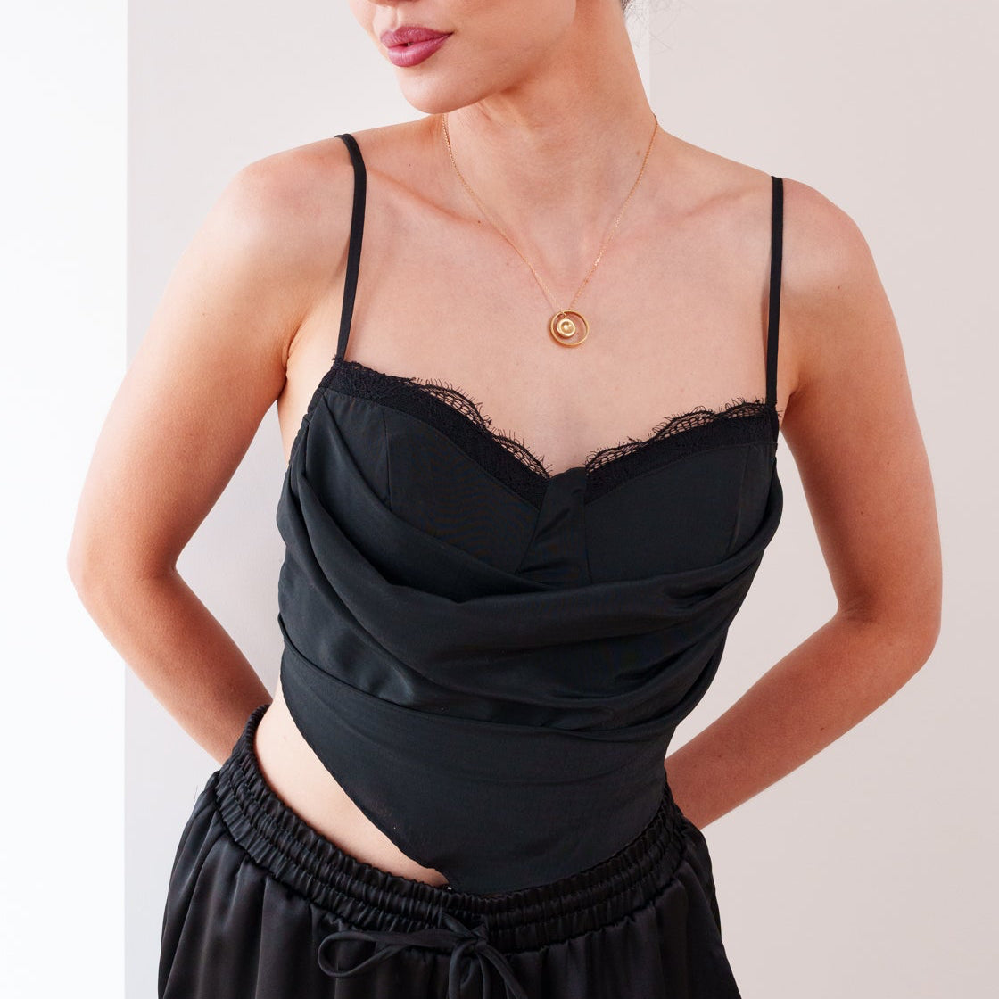 THE AMÉLIE CHIFFON CORSET TOP