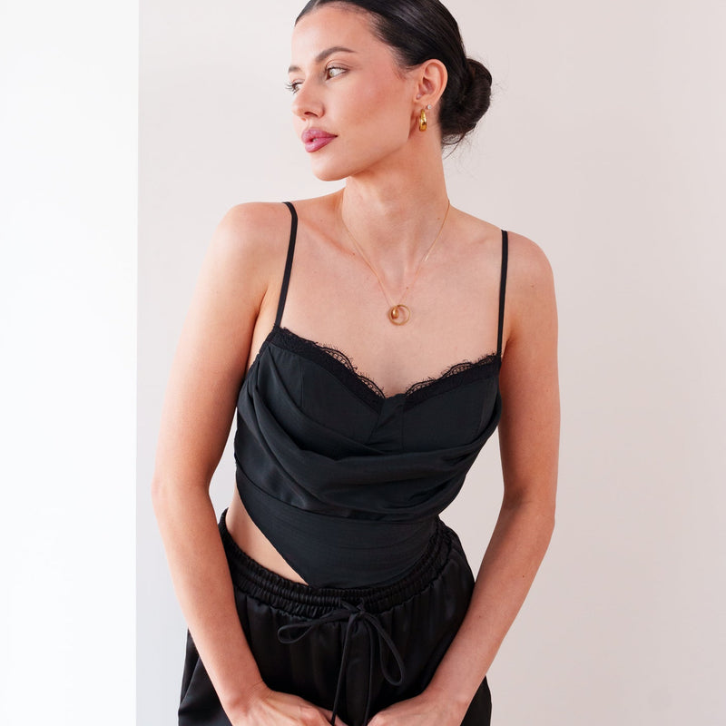 THE AMÉLIE CHIFFON CORSET TOP