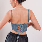 THE AZURÉ LACE LACE-UP BUSTIER