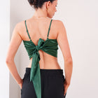THE ÉLANORA SATIN DRAPE TOP