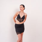 THE SOLÉA LACE HALTER TWO-PIECE SET