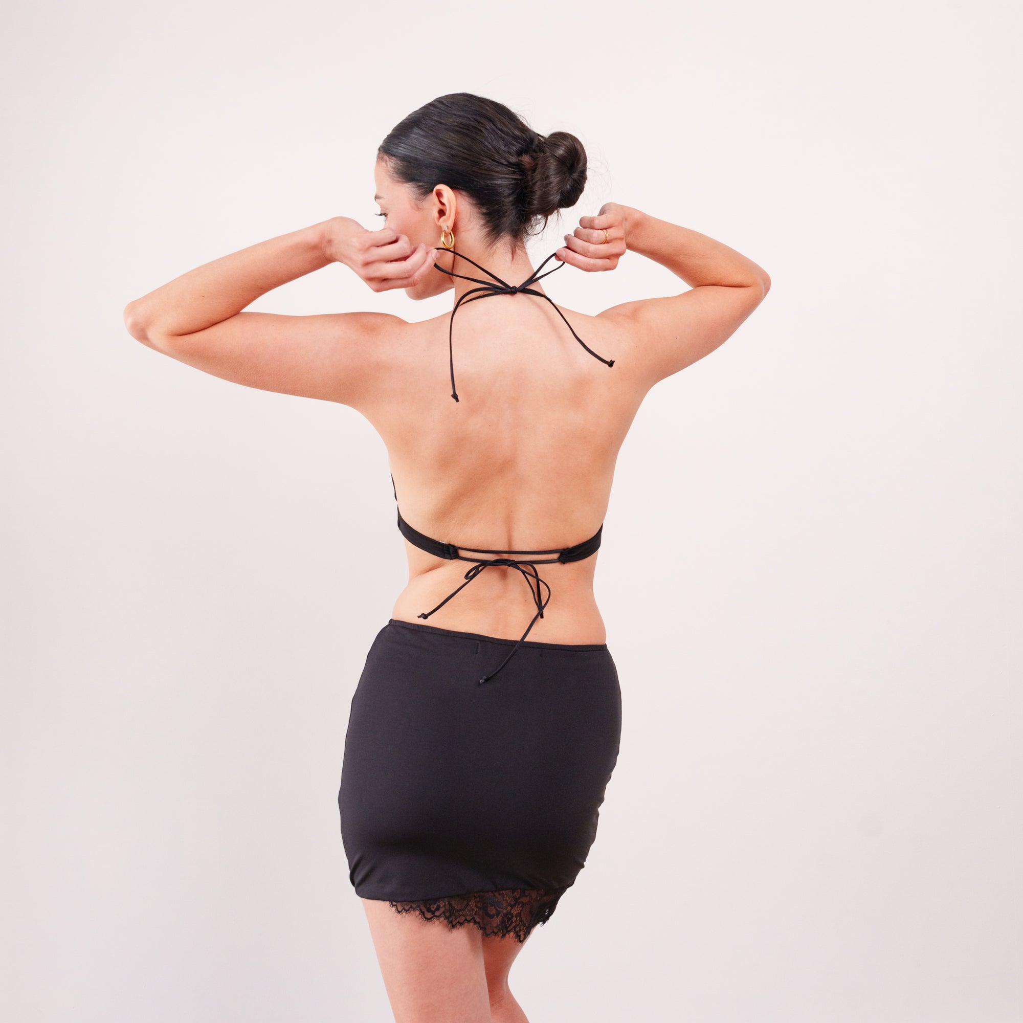 THE SOLÉA LACE HALTER TWO-PIECE SET