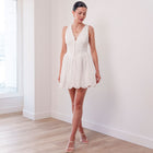 THE LUCIA CORSET COTTON MINI DRESS