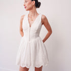 THE LUCIA CORSET COTTON MINI DRESS